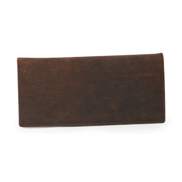 RFID Slim Men's Tall Full Grain Leather Long-Wallet Bifold Vintage Wallet - Picture 4 of 6